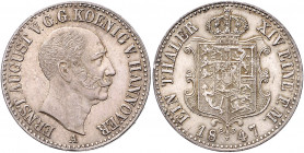 HANNOVER, Ernst August, 1837-1851, Taler 1847 A.
vz-st
AKS 105; T.164; Dav.673