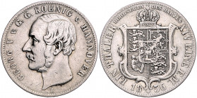 HANNOVER, Georg V., 1851-1866, Taler 1856 B.
ss
AKS 144a; T.170
