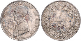 HESSEN-HOMBURG, Ludwig, 1829-1839, Gulden 1838.
ss
AKS 164; J.2