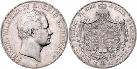 PREUSSEN, Friedrich Wilhelm IV., 1840-1861, Doppeltaler 1843 A.
ss
AKS 69; T.253; Dav.766
