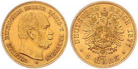 PREUSSEN, Wilhelm I., 1861-1888, 5 Mark 1877 A.
f.st
J.244