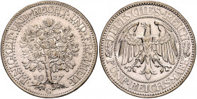 WEIMARER REPUBLIK, 1919-1933, 5 Reichsmark 1927 G. Eichbaum.
vz-st
J.331