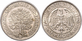 WEIMARER REPUBLIK, 1919-1933, 5 Reichsmark 1928 G. Eichbaum.
st
J.331