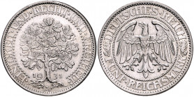 WEIMARER REPUBLIK, 1919-1933, 5 Reichsmark 1931 A. Eichbaum.
f.st
J.331
