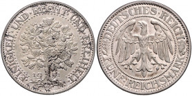 WEIMARER REPUBLIK, 1919-1933, 5 Reichsmark 1931 G. Eichbaum.
vz aus PP
J.331
