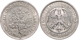 WEIMARER REPUBLIK, 1919-1933, 5 Reichsmark 1927 A. Eichbaum.
vz/st
J.331