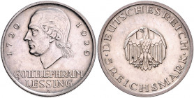 WEIMARER REPUBLIK, 1919-1933, 5 Reichsmark 1929 A. Lessing.
vz
J.336
