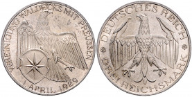 WEIMARER REPUBLIK, 1919-1933, 3 Reichsmark 1929 A. Waldeck.
st
J.337
