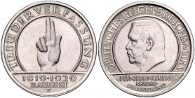 WEIMARER REPUBLIK, 1919-1933, 5 Reichsmark 1929 F. Schwurhand.
vz
J.341