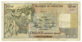 ALGERIEN, Banque de l'Algérie, 50 Nouveaux Francs 18.12.1959.
III-
Pick 120a