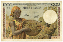 ÄQUATORIALAFRIKANISCHE STAATEN, Institut D'Emission de L'Afrique Equatoriale Francaise, 1000 Francs ND(1957).
IV
Pick 34