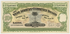 BRITISH WEST AFRIKA, West African Currency Board, 10 Shillings 25.10.1946.
I-II
Pick 7b