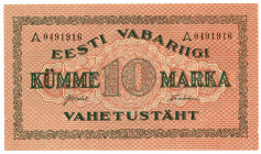 ESTLAND, Republic of Estonia Exchange Note, 10 Marka 1922.
I-
Pick 53b