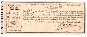 FRANKREICH, Rescriptions de L'Emprunt Force, 100 Francs 21 Nivose An IV (11.1.1796).
II
Pick A90