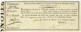FRANKREICH, Rescriptions de L'Emprunt Force, 1000 Francs 21 Nivose An IV (11.1.1796).
II-
Pick A93