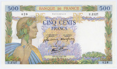 FRANKREICH, Banque de France, 500 Francs 06.02.1941.
I
Pick 95b