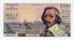 FRANKREICH, Banque de France, 1000 Francs 05.04.1956.
2 Pinholes, I
Pick 134a