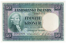 ISLAND, Landsbanki Íslands, 50 Kronur law 15.04.1928.
II+
Pick 34a