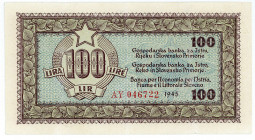 JUGOSLAWIEN, Bank for Istrien, Fiume & Slowenien, 100 Lire 1945.
II-
Pick R6a