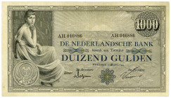 NIEDERLANDE, De Nederlandsche Bank, 1000 Gulden 03.03.1921.
III
Pick 42