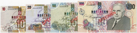 NORDIRLAND, Northern Bank Limited, 10, 20, 50, 100 Pounds, Auflage 1997-1999. 4 Scheine.
I
Pick 198-201