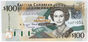 OSTKARIBISCHE STAATEN, East Caribbean Central Bank, 100 Dollars ND (2003), St.Lucia.
I
Pick 46l