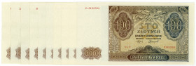 POLEN, Emission Bank of Poland, 10x 100 Zlotych 01.08.1941. Laufende Seriennummer D 0190008 - D 0190017.
I
Pick 103