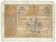 SCHOTTLAND, Bank of Scotland, 1 Pound 04.08.1921, 23/M, Sign.Rose.
IV
Pick 81d