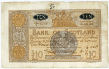 SCHOTTLAND, Bank of Scotland, 10 Pounds 28.06.1938, 3/C, Sign.Elphinstone/Beveridge.
IV
Pick 93a