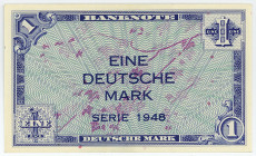 BUNDESREPUBLIK DEUTSCHLAND AB 1948, Noten der Bank Deutscher Länder, 1948-1949, 1 Deutsche Mark 1948.
I
Ros.232; Grab.WBZ-2