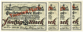 RHEINPROVINZ, Köln, Verlag "Die Stimme vom Rhein". 4x 1000 Mark 15.10.1922, Reihe C,D,E,F.

Mü.22 A205.9-12