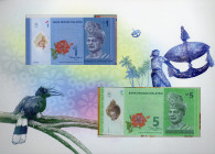 Malaysia Full Set of National Flower Banknotes 2012 (ND)
P# 51 - 56; With original bank folder; UNC