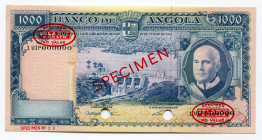 Angola 1000 Escudos 1962 Specimen
P# 96s; # 1UIP000000; UNC