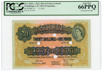 East Africa 20 Shillings / 1 Pound 1955 Specimen PCGS 66
P# 35s