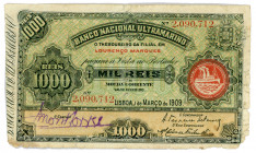 Mozambique 1000 Reis 1909
P# 32; #2090712; VG