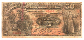 Brazil 50 Mil Reis 1893 Old Forgery
P# 49x; F