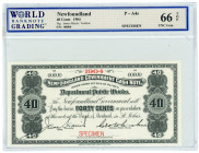 Canada Newfoundland 40 Cents 1904 Specimen WBG66
P# A4s; # 00000