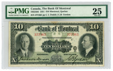 Canada 10 Dollars 1931 PMG 25
RCM# 5055804; #377363; The Bank of Montreal; VF
