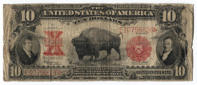 United States 10 Dollars 1901 United States Note
P# 185; # E40756626 B; Speelman/White; "Bison Note"; F