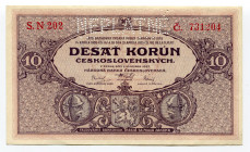 Czechoslovakia 10 Korun 1927 Specimen
P# 20s; # 731204; UNC