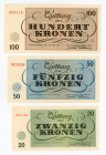 Czechoslovakia Terezin Full set of Kroner 1943
1 - 2 - 5 -10 -20 -50 - 100 Kronen