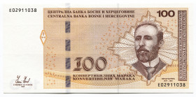 Bosnia & Herzegovina 100 Convertible Maraka 2012
P# 87a; #E02911038; UNC