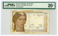 France 300 Francs 1938 PMG 20 NET
P# 87; #B.0424277; VF
