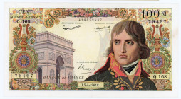 France 100 Nouveaux Francs 1962
P# 144; # 419079497; VF /XF-