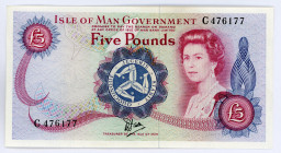 Isle of Man 5 Pounds 1979 (ND)
P# 35a; #C476177; UNC