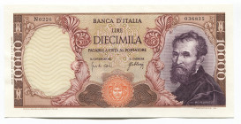 Italy 10000 Lire 1966
P# 97c; #N0226-036835; UNC