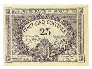 Monaco 25 Centimes 1920
P# 2; UNC