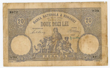 Romania 20 Lei 1906
P# 16; #28089072; Rare banknote; F
