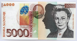 Slovenia 5000 Tolarjev 2004
P# 33b; #LD017722; UNC