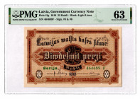 Latvia 25 Rubli 1919 PMG 63
P# 5g; UNC